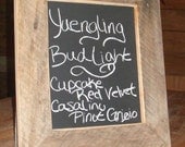 SPECIAL Large Framed 8x10 Chalkboard Sign Rustic Barn Wedding Freestanding   FREE Shipping until August 31st