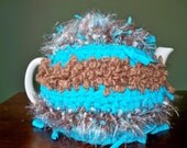 Teapot Cozy Cosy, Handmade, Bohemian  Recycled and Crocheted, Large
