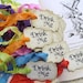 Drink Me Alice Parchment Party Favor Tags-Set of 18 - Choice of Ribbon Color