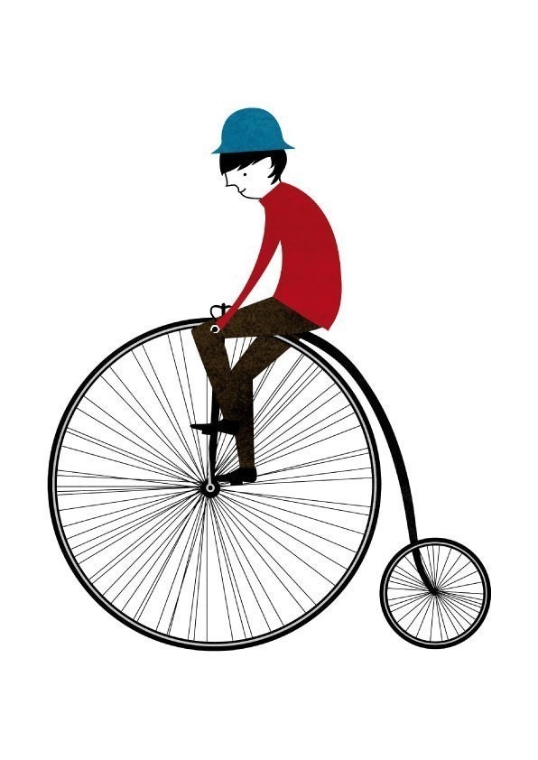 The cyclist print