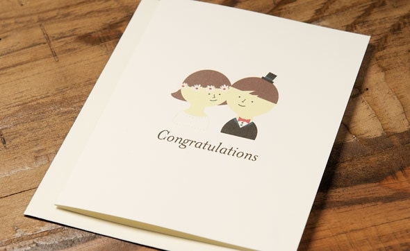 Bride and Groom Card