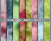 Inked Grunge  Digital Background Papers