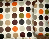 2 18 inch Orange Brown Green Gray Print Design Contemporary Designer Retro Pillowcases,Cushion Covers,Pillow Covers,Throw Pillow,NEW FABRIC