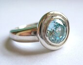 Silver And Icy Blue Ring