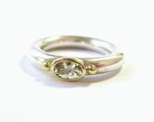 Big Round Ring With Sapphire