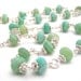 Chrysoprase Linked Chain Necklace On Sterling Silver