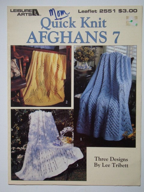 Quick Knit Afghans 7 Leisure Arts No.2551