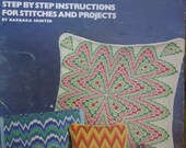Teach Yourself Bargello aka Florentine Work with Leisure Arts No.26 Canvas Work Stitches
