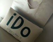 I Do wedding pillow gift custom made with names and dates
