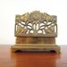 Vintage ART NOUVEAU Brass FLOWERS Box