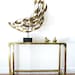 MID CENTURY Credenza Console Table by MASTERCRAFT with Antiqued Bronze Finish