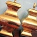Vintage HOLLYWOOD REGENCY Pair BRASS Chinoiserie Ginger Jar Lamps
