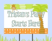 18"x12" Safari Party Lawn Sign Il_170x135
