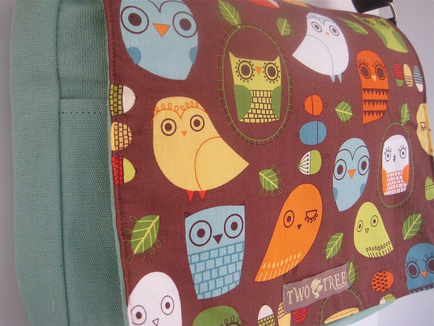 Mint Wise OWL MESSENGER Book Laptop Diaper BAG