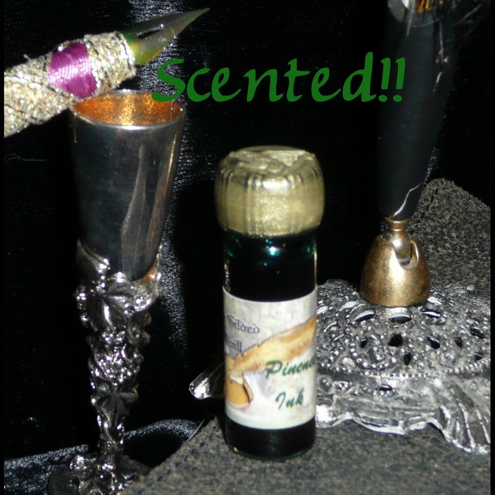 Pineneedle SCENTED Magic Green Writing and Dip Ink