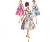 Vintage 1960s Shirtwaist Dress Sewing Pattern Medium Simplicity 3039