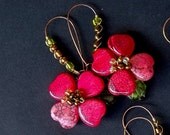 PINK Dogwood Blossom Earrings .... 1 pair or a dozen can be customized