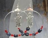 Ole Miss Hoop Earrings