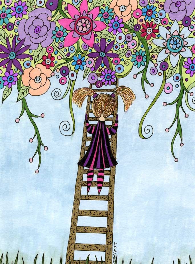 Garden in the Sky Fine Art Print, Child Print, Baby Print