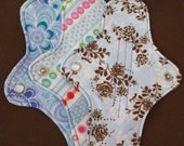 CUSTOM set of 3 - Your Choice - ULTRATHIN 8 Inch WeeEssentials Mini Pad Pantiliner or Thongliner with wings for Every Day