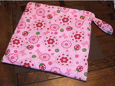 CUSTOM - EXTRA Large Wet Bag for cloth menstrual pads, family cloth, and dirty cloth diapers - 20 x 20 inches