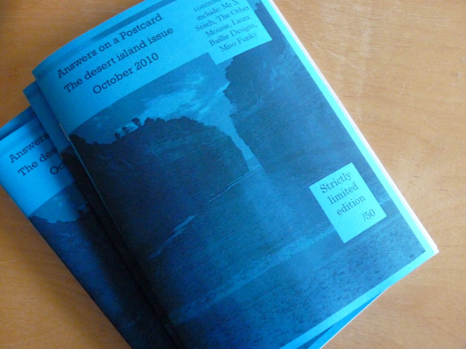 HALF PRICE SALE Crafty desert island must-haves  - Issue 10 of Answers on a Postcard zine