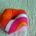 Bright Modern Pincushion in an Origami Gift Box