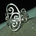 RING - Swirl Ring - Spiral Ring - Wave Ring - Sterling Silver Spiral Swirl Ring - Unique Handcrafted Silver Artisan Swirls Ring