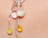 Inspired Sterling Cluster Necklace