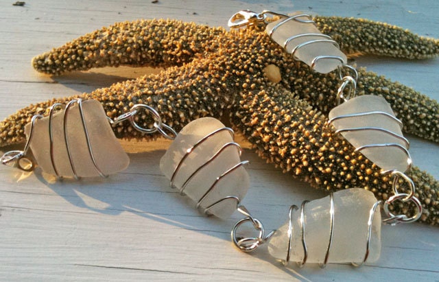 Beach Mist - Sea Glass Bracelet