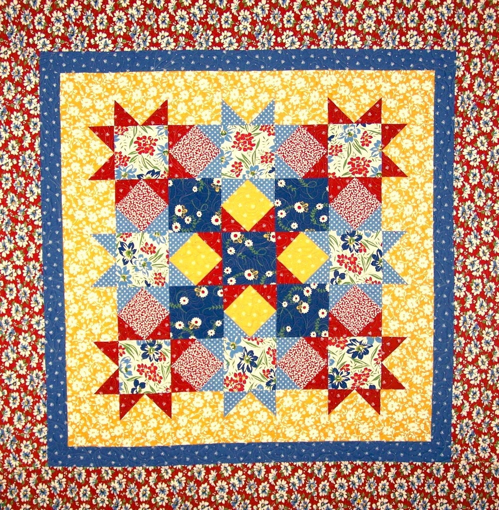 Magic Stars Quilt Pattern - SO Fast and Easy PDF