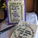 Hand Embroidery Patterns for Keepsake Thank You, Thinking of You, Get Well and Anniversary Gifts with Bible Verses