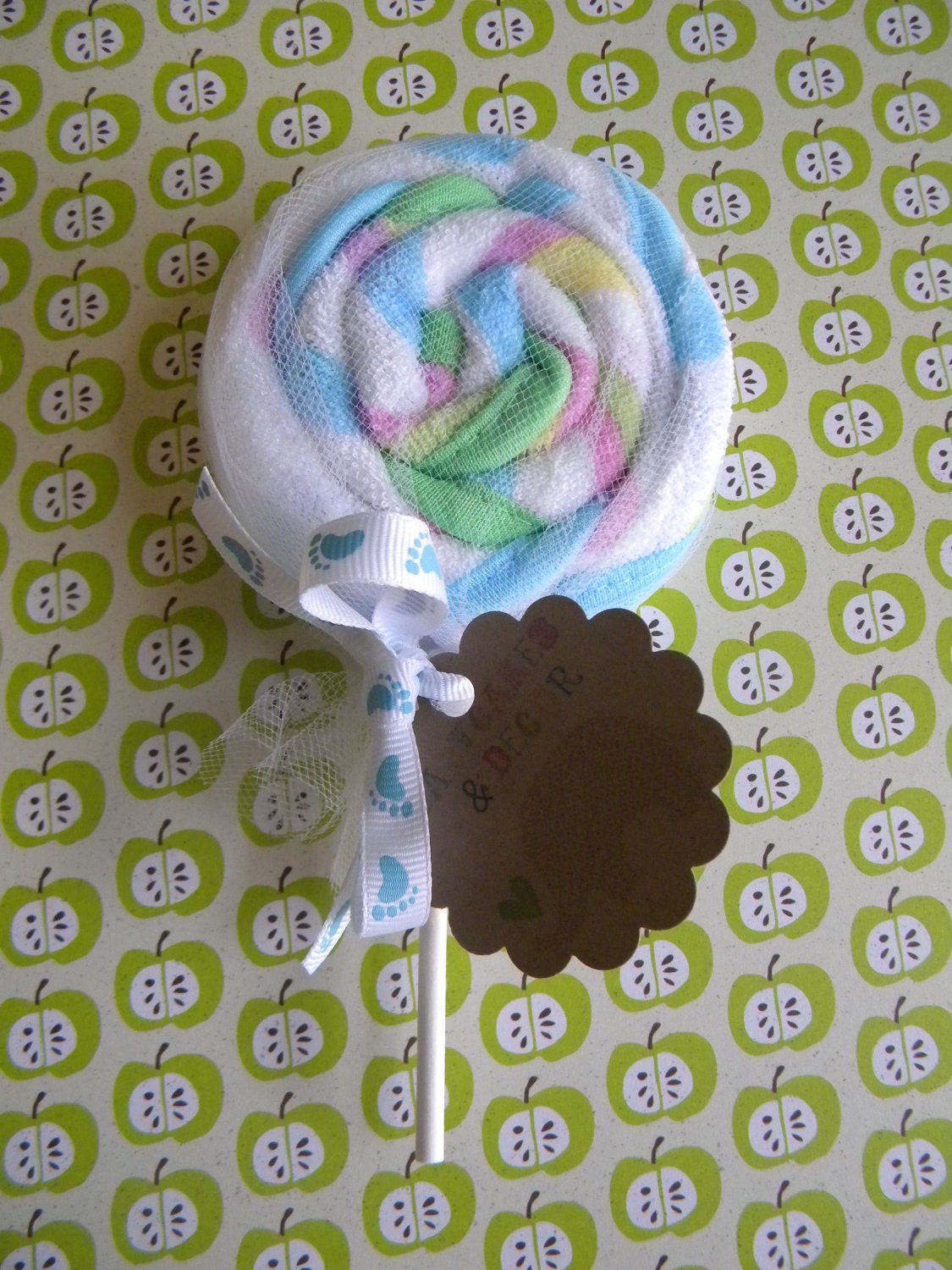 Wash Cloth Stick Lollipop