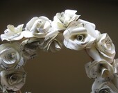 Musical Rose Wreath -  featured in the Romantic Homes Magazine - 11.5in / 29cm