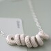 Loop Necklace - Porcelain and Sterling Silver