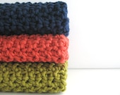 cotton crochet dishcloths AND you can pick the colors