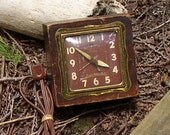 Sweetest Vintage ELECTRIC CLOCK, Telechron, wood, metal, working, classic
