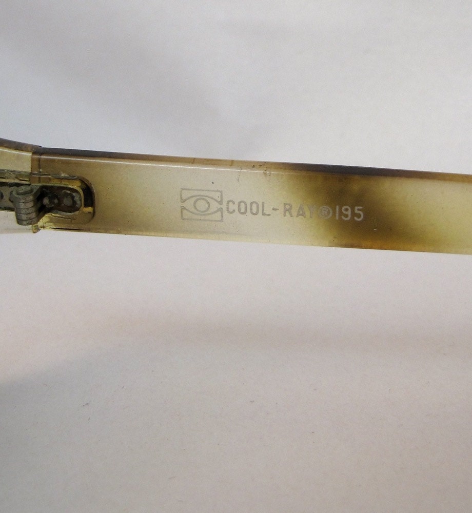 Vintage 60s Sunglasses massive bugeye sunglasses Mod tortoise Polaroid Cool Ray