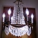Vintage Art Deco HOLLYWOOD REGENCY Crystal Basket Chandelier
