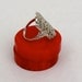 Vintage Art Deco Ring, Sterling Silver Filigree, 1920s Great Gatsby
