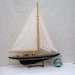 Vintage large sail boat Yacht Tall Ship Nautical Beach House home decor