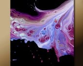 11x14 Abstract Fine Art Print - Contemporary Modern Wall Art Prints by Destiny Womack in Purple & Black  - dWo - My Heart