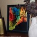 11x14 Abstract Art Print - Aqua Pink & Black Contemporary Modern Wall Art Prints  by Destiny Womack  - dWo - The Beauty of Chaos