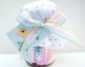 Soft Pastels Wash Cloth Set Packaged for Gift Giving