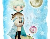 Wintry Little Prince, 8.5 x 11 Print