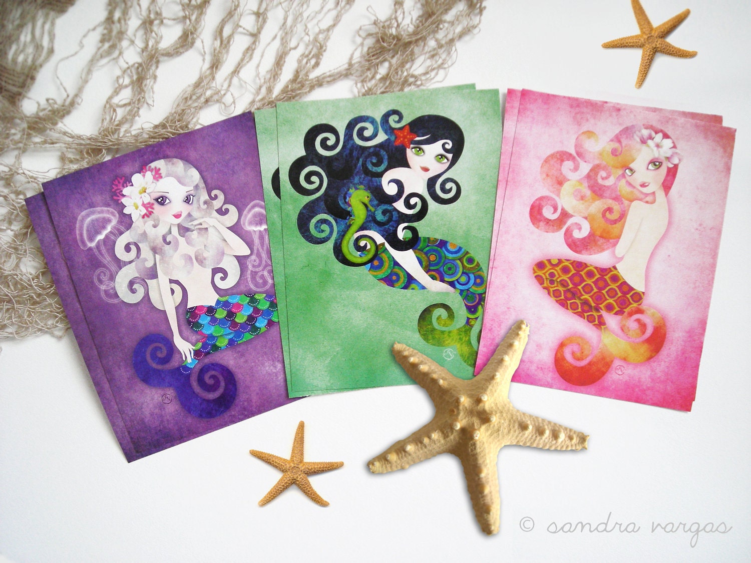 Mermaids Postcard Gift Set of 6
