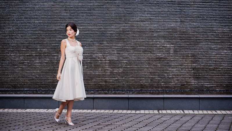 Back Cut Out Wedding Dress - Made to Order