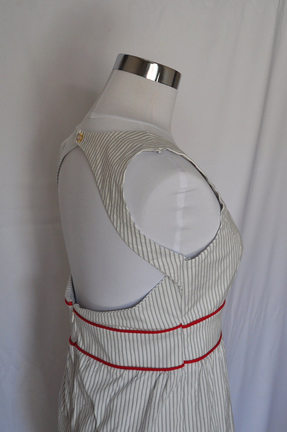 Nautical Back Cut Out Dress
