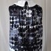 Abstract Dot Round Collar A-Line Dress - S - Sleeveless, Gray, White, Black
