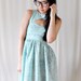 SALE Mint Chocolate Chip Sweet Heart Neckline Dress - Peek-A-Boo Key Hole - Cut Out - S